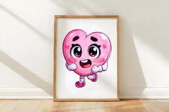 Cute Pink Heart Sublimation PNG Product Image 3