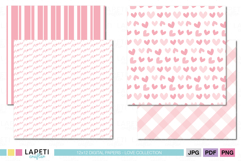 Pink pattern paper pack for crafts and printables