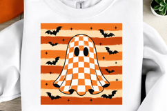 Cute Plaid Ghost Halloween PNG Product Image 1