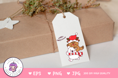Christmas animals Reindeer and Polar bear kawaii clipart png Product Image 4