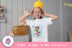 Christmas animals Reindeer and Polar bear kawaii clipart png Product Image 5