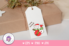 Cute Polar bear on Christmas ball kawaii clipart Product Image 3