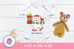 Cute Polar bear play skate Christmas gift kawaii animal Product Image 5