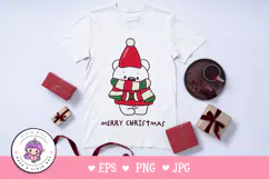 Cute Polar bearChristmas clipart kawaii winter animal Product Image 2