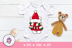 Cute Polar bearChristmas clipart kawaii winter animal Product Image 5
