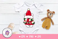 Cute Polar bearChristmas clipart kawaii winter animal Product Image 5