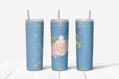 Cute Pony sublimation design Skinny tumbler wrap design 