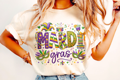 Mardi Gras PNG Sublimation, Fleur De Lis PNG, King Cake PNG Product Image 1