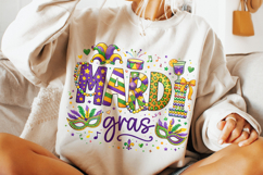 Mardi Gras PNG Sublimation, Fleur De Lis PNG, King Cake PNG Product Image 2