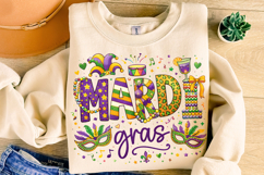 Mardi Gras PNG Sublimation, Fleur De Lis PNG, King Cake PNG Product Image 4