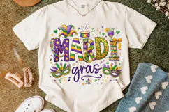 Mardi Gras PNG Sublimation, Fleur De Lis PNG, King Cake PNG Product Image 5