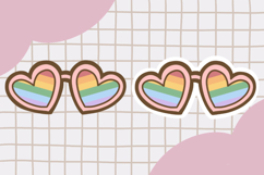 Cute Pride Month Rainbow Clipart png set1 Product Image 4