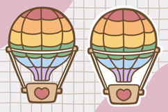 Cute Pride Month Rainbow Clipart png set1 Product Image 3