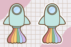 Cute Pride Month Rainbow Clipart png set 3 Product Image 2