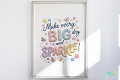 Cute Puff Embroidery Typography Bundle Product Image 4