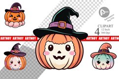 Cute Pumpkin Clipart Product Image 1