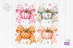 Cute Pumpkin Bow Autumn Product Image 1