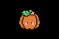 Cute pumpkin character illustration pixel art design Product Image 2