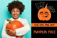 Cute Pumpkin Face SVG for baby Halloween 