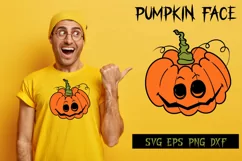 Cute Pumpkin Face SVG for baby Halloween 