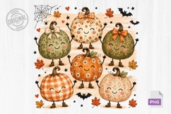 Cute Pumpkin Friends PNG Product Image 1