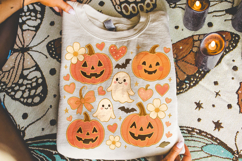 Cute Pumpkin PNG, Halloween Ghost PNG, Fall PNG, Spooky PNG Product Image 3