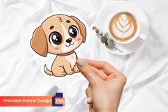 Cute Puppy Sticker, Adorable Puppy Art, Dog Sticker Product Image 1