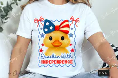 Quackin With Independence Funny PNG | 4th Of July PNG Product Image 3