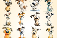 Cute Quirky Dogs Clipart Bundle 36 PNG Transparent BG Product Image 2