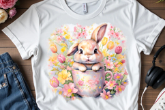 watercolor bunny PNG, easter rabbit clipart, easter watercolor design, bunny with eggs PNG, spring sublimation design, easter sublimation PNG, watercolor animal clipart, easter printable design, transparent bunny PNG, easter sublimation, bunny png, AI art