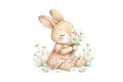 Cute Rabbit Png| Pink Bunny Png Product Image 1