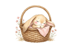 Cute Rabbit Png| Pink Bunny Png Product Image 1
