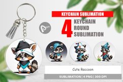 Keychain Cute Raccoon Product Image 1
