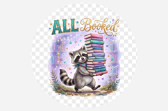 Cute Raccoon School Png Product Image 2