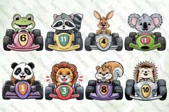 Cute Racing Animals Sublimation Bundle Product Image 2