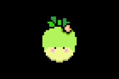 Cute radishes character illustration pixel art design Product Image 2