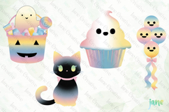 Cute Rainbow Halloween Clipart Product Image 1