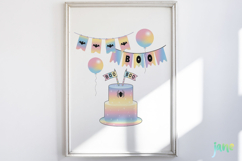 Cute Rainbow Halloween Clipart Product Image 5