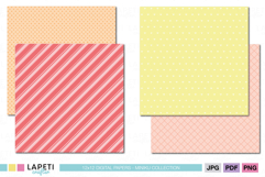 printable rainbow papers in soft colors