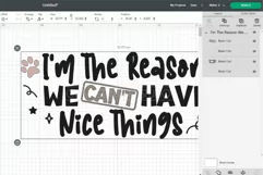 Cute Reason Dog Bandana Quote SVG Pet Design Cricut For DIY