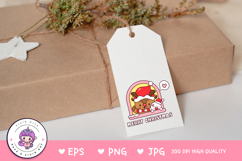 Christmas animals Reindeer and Snowman in window kawaii Product Image 4