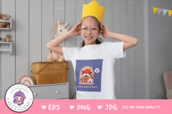 Christmas animals Reindeer and Snowman in window kawaii Product Image 5