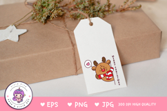 Christmas Reindeer greeting kawaii clipart png Cute cartoon Product Image 4