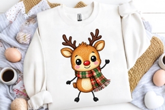 Cute Reindeer Christmas Doodle PNG Clipart Printable Art Product Image 2