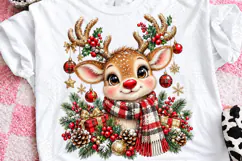 Cute Reindeer Christmas Holiday PNG Product Image 1