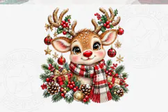 Cute Reindeer Christmas Holiday PNG Product Image 5