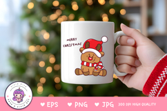 Cute reindeer clipart kawaii Christmas png cartoon character Product Image 3