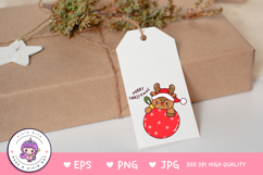 Cute Reindeer hug ball Christmas animals kawaii cliparts png Product Image 4