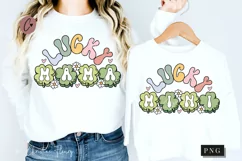 Retro Lucky Mama And Mini PNG | St Patrick's Day PNG Product Image 1