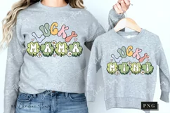 Retro Lucky Mama And Mini PNG | St Patrick's Day PNG Product Image 3